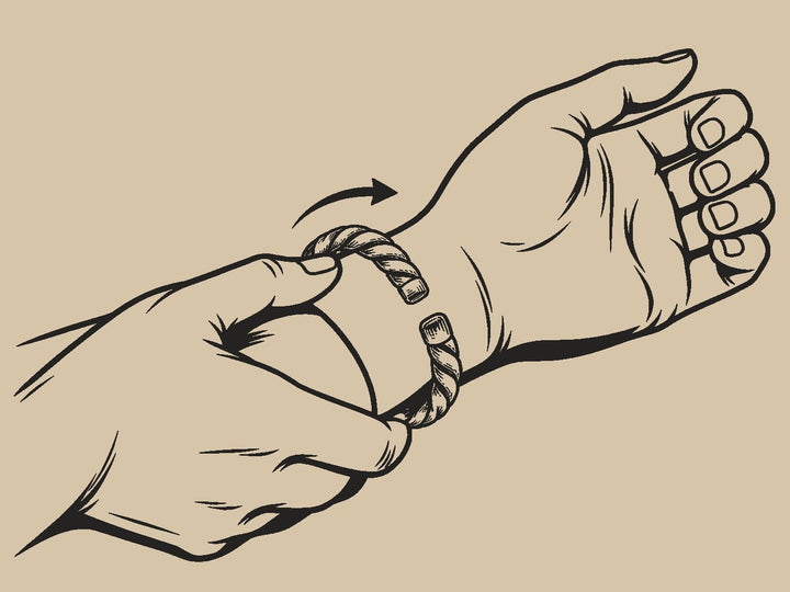 Slide it over your wrist