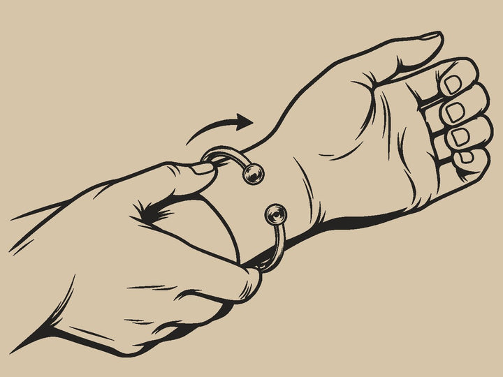 Slide it over your wrist