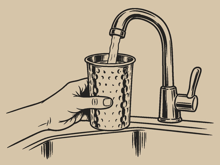 Fill it with still drinking water
