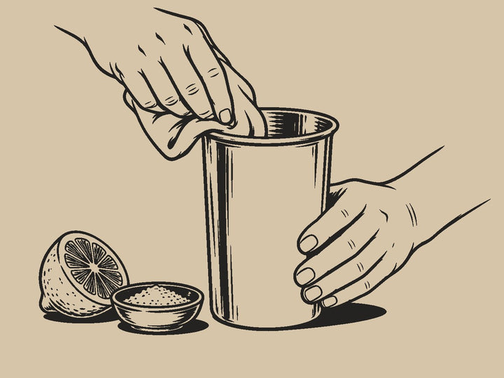 Clean the cup first