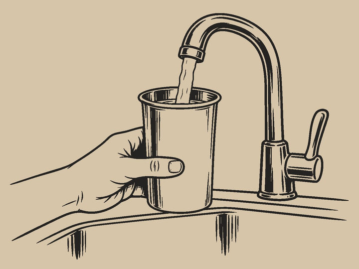 Fill it with still drinking water