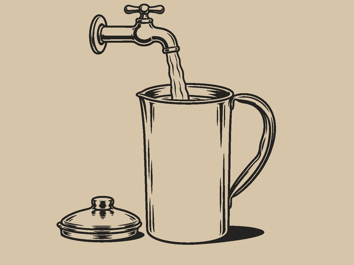Fill it with still drinking water