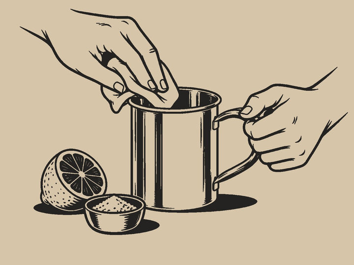 Clean the mug first