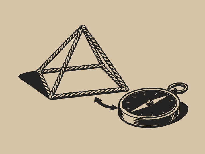Align one side with north
