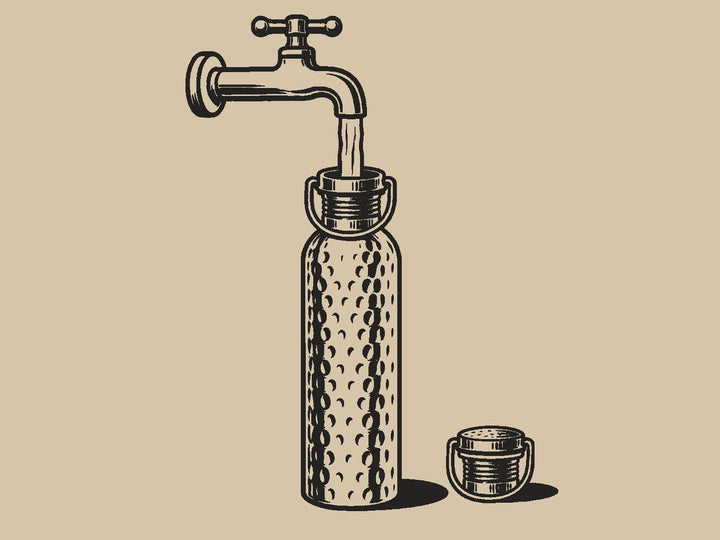 Fill it with still drinking water