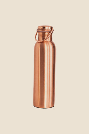 Kopero Copper Water Bottle Smooth, product photo on a white background
